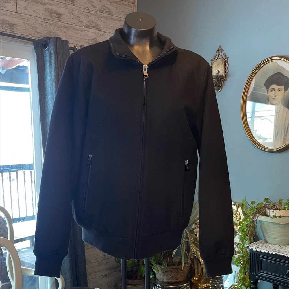 Calvin Klein Collection Black Bomber Jacket